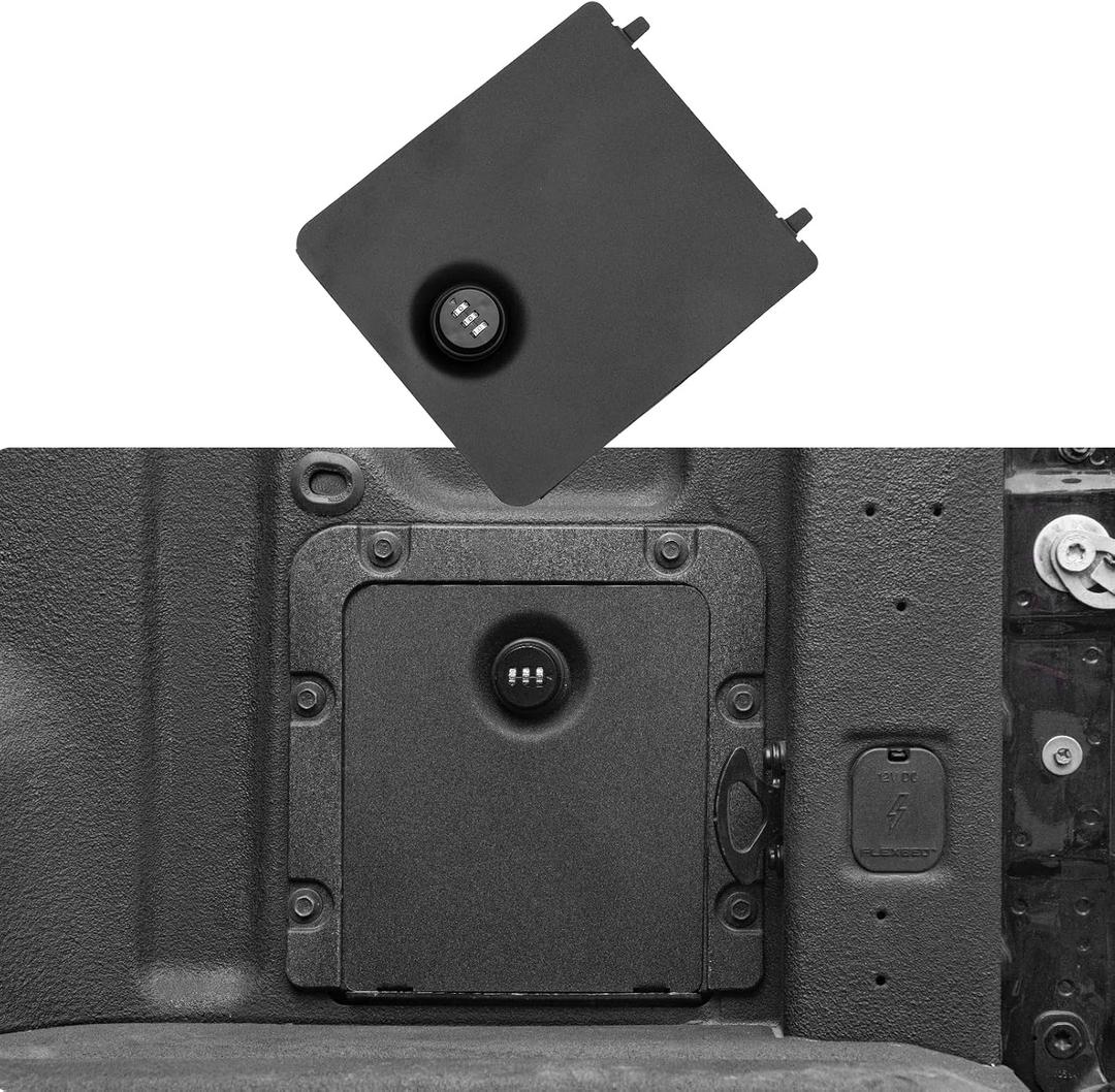 Truck Bed Storage Bin Code Lock Cover Compatible with 2022-2024 Ford Maverick Code Lock Design Bin Cover Bed Storage Bin Side Cover with Code Lock for 2023 Maverick Accessories