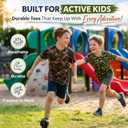 Boys Camo T-Shirts Bundle Pack, Toddler Kids Camouflage Short Sleeve Tees, Soft Crewneck Casual Shirts