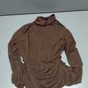 Avidlove Women Long Sleeve Bodysuit Turtle Neck Shapewear Body Suits Mesh One Piece Leotard Shirt Going Out Tops Fall Outfits, Size L