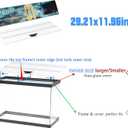 29.21x11.69 x0.16in Clear Tempered Glass Canopy,Aquarium Fish Tank Hoods FITS for Most 20Long/29 Gallon Fish Tanks (Aqueon, Marine Land & Perfecto)