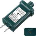 Enhon 12V Class 2 LED Power Supply, UL Certified Transformer Replacement, IP44 Waterproof US Plug Adapter for String Lights, Christmas Tree Lights, Right Positive (TS-12W12V)