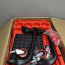 Auto Detailing Cart with Wheels, 3 Tier Car Detailing Cart with Hanging Boards & Hooks, Car Wash Organizer for Garage Workshop DIY Home