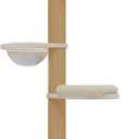 Floor to Ceiling Cat Tree Adjustable Height (95-120 Inches) - 5 Tier Tall Cat Tower for Large Cats, Sturdy Sisal Scratching Post with Condo, Space-Saving Design for Multi-Cat Households