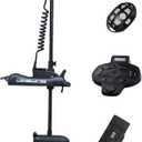 Black Haswing Cayman 12V 55lbs 48 inch Bow Mount Electric Trolling Motor Lightweight, Variable Speed, with Foot Control/Quick Release Bracket for Bass Fishing Boats Freshwater/Saltwater