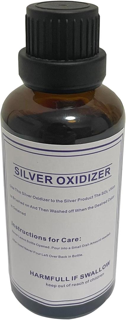 50ml Silver Oxidizer Solution Antique Oxidize Making Silver Jewelry Blacken Tool