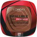 L'Oreal Paris Makeup Infallible Fresh Wear Foundation in a Powder, Up to 24H Wear, Waterproof, Mocha, 0.31 oz. 