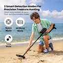 Bounty Hunter TK4 Tracker IV Metal Detector All-Terrain Gold, Silver, Coin & Relic Finder with 8" Waterproof Coil, 3 Detection Modes for Adults & Kids Made in USA