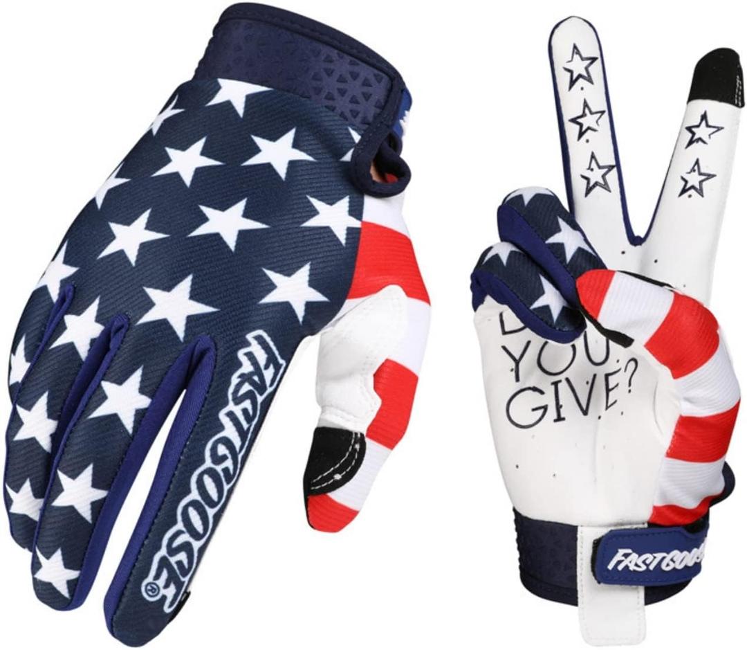 Star Cycling Gloves Mountain Racing Anti Slip & Breathable Bike Gloves with Touchscreen for Men/Women, All-Season Road/Mountain Biking (Medium)