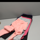 The Children's Place girls Leggings,Black/Grey Heather/Light Pink/Peach/dark  blue 5 Pack, 5-6Y