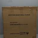 DORBOKER Real Moving Gears Wall Clock Large Modern Metal Clocks for Living Room Decor, Industrial Steampunk Unique Vintage Rustic Decorative Clock for Home Farmhouse Office, 21 Inch Red Copper Arabic