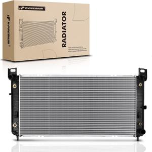 A-Premium 34" Engine Coolant Radiator Assembly Compatible with Chevy Silverado, Suburban, Tahoe & GMC Sierra, Yukon & Cadillac Escalade, Automatic Transmission, with Transmission & Engine Oil Cooler
