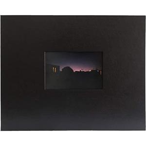 Kolo Newport Scrapbook, 11" x 14", Ideal for Wedding Albums, Baby Books, and Travel Journals, Black Leather