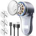 POPCHOSE Fabric Shaver, Lint Shaver for Clothing, Electric Lint Remover with 6-Leaf Blades, Sweater Shavers to Remove Pilling, Clothes Shaver for Couch, Furniture, Fuzz, Lint Ball, USB Rechargeable