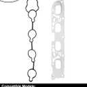 Head Gasket Set, Compatible with 2010-2017 Chevy Equinox Captiva Impala Malibu, GMC Terrain, Buick LaCrosse Regal Verano 2.4 L Engine, # HS26517PT, HS54874, w/Intake & Exhaust Manifold Gasket Kit