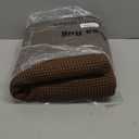 EARTHALL Woven Area Rug 4x6 Ft Washable Rugs for Entryway Non Slip Braided Throw Rugs Bedroom Carpet Cotton Entry Rug Cotton Floor Carpets for Bedroom Dining Room Living Room, Brown