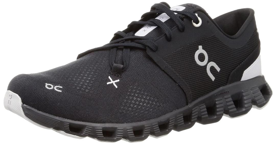 On Men's Cloud X 3 Sneakers, Black, 11.5 Medium US