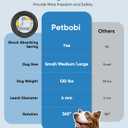 Petbobi Dog Tie-Out Cable 20ft - Outdoor Leash 4mm Metal Cable with Shock Absorbing Spring 360 Swivel Clips, Chain for Dogs Yard Camping, Fit Small Medium Large Pets Up to 35lbs, Black