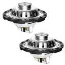 2PACK Universal Bathtub Drain Stopper Shower Hair Catcher Bathroom Sink Strainer, Tub Stopper with Visible Top Strainer, Brass Metal 3 in 1 Pop-up Stopper for Standard 1.1''~2.36'' Hole, Chrome