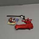 Bey Battling Launcher Set, B-200 Xiphoid Xcalibur Xanthus Burst Bey, Left and Right Spin Sword Ripcord Launcher Compatible with All Bey Burst Series - Red