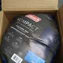 Coleman Kompact 20F/30F/40F Sleeping Bag, Cool-Weather Adult Sleeping Bag with Heat Retention, Stuff Sack, & Snag-Free Zipper, Great for Camping, Sleepovers, Guests & More