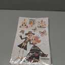 5 x Dia de Los Muertos Decorations, Day of The Dead Window Clings, Halloween Window Stickers, Mexican Fiesta Party Decor, Sugar Skull Skeleton Musical Decals, 9 Sheets