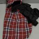 Kuoser Warm Dog Coat, Waterproof Dog Jacket for Extra Large Dogs, Adjustable Durable XXXL Doggie Winter Coat Reversible Puppy Cold Weather Apparel for Large Breed, Red 3XL