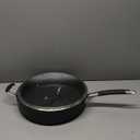 T-Fal Stone Force Platinum Non Stick Jumbo Cooker w/Lid & Helper Handle 5 Quart, Oven Broiler Safe 400°F, Long-lasting Durability, Heat Indicator, Saute Pan, Deep Fry Pan, Skillet, Pots, Pans, Black