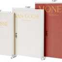 Set of 3 Linen Decorative Books for Home Decor,Modern Faux Decorative Book Stack for Decoration,Fashion Design Fake Books for Coffee Table/Bookshlef/Mantel Decor (Camel)