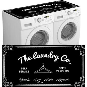 54'' x 27.5'' Washer and Dryer Covers for the Top Load, Protective Dust Cover Pad for Front Load Washer, Non Slip Quick-dry Washing Machine Countertop Protector Mat for Laundry Room, Kitchen
