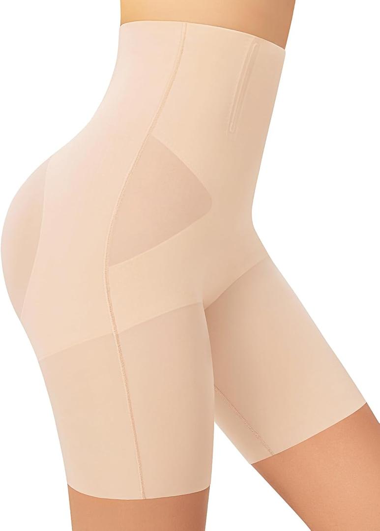 Shapewear for Women, Light Shaping Tummy Control High-Waisted ShortsSeamless, No-Roll Waist, Breathable (4X-Large, Nude)