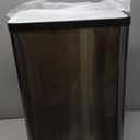 Simpli-Magic 50 Liter / 13.2 Gallon Soft-Close, Smudge Resistant Trash Can with Foot Pedal and Built in Filter- Stainless Steel, Black Gun Metal Finish