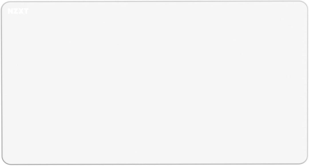 NZXT Zone - XL Gaming Mouse Pad - Micro-Weave Cloth Surface - Balanced Speed and Control for All Playstyles - Spill-Resistant, Anti-Slip Base, Reinforced Edges - White (29.5L x 15.8W inches)