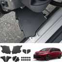 JYCDC Compatible with Toyota Sienna 2025 2024 2023 2022 2021 Protective Cover for Car Parts Middle Door Hinge Protection Cover Screw Dust Cover Decorative Accessories (Complete Set)