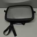 Munchkin Baby Car Mirror for Rear Facing Car Seats, Pivot 360 Baby in-Sight Adjustable Auto Mirror, Black (11.25x8 Inch (Pack of 1))