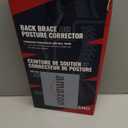 Fit Geno Back Brace Posture Corrector for Women and Men, Shoulder Straightener, Adjustable Full Back Support, Upper and Lower Back Pain Relief - Scoliosis, Hunchback, Hump, Thoracic, Spine Corrector (Medium/Large, Black)