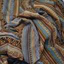 Extra Large Waterproof Picnic Blanket | Portable Camping & Beach Mat | Sand Free with Carry Strap | Park Blanket for Grass, Hiking, Travel, Concerts, Indoor (Orange) (4'11" x 6'7" (Rectangular))