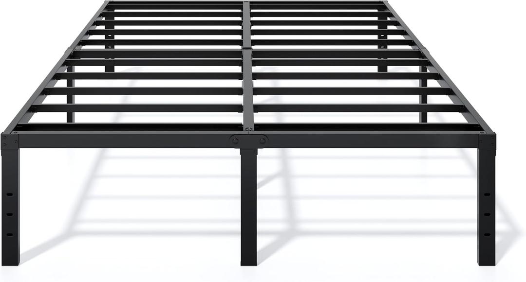 LUMUNANCE Metal Bed Frame California King Size - 16 Inch Heavy-Duty Cal King Platform Bed Frame No Box Spring Needed, Easy Assembly, Noise-Free, Sturdy Mattress Foundation, Underbed Storage Space