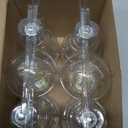 Ascher 60 Watt Equivalent, E26 LED Filament Light Bulbs, Daylight White 4000K, Non-Dimmable, Classic Clear Glass, A19 LED Light Bulb with 80 CRI, Pack of 6