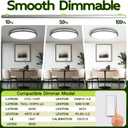 hykolity 32 Inch Oval LED Ceiling Light,60W,4000LM,5CCT