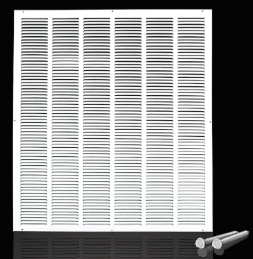 Engera Return Air Grille - Sidewall and Ceiling - HVAC Vent Duct Cover Diffuser - White 
 (20 3/4in - 26 1/2in)