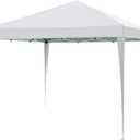 Impact Canopy 10' x 10' Canopy Tent Gazebo with Dressed Legs, White
