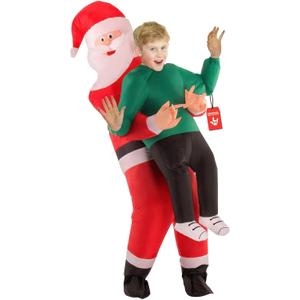 Morph Inflatable Santa Costume For Kids, Blow Up Santa Costume, Inflatable Santa Suit, Christmas Inflatable Costumes