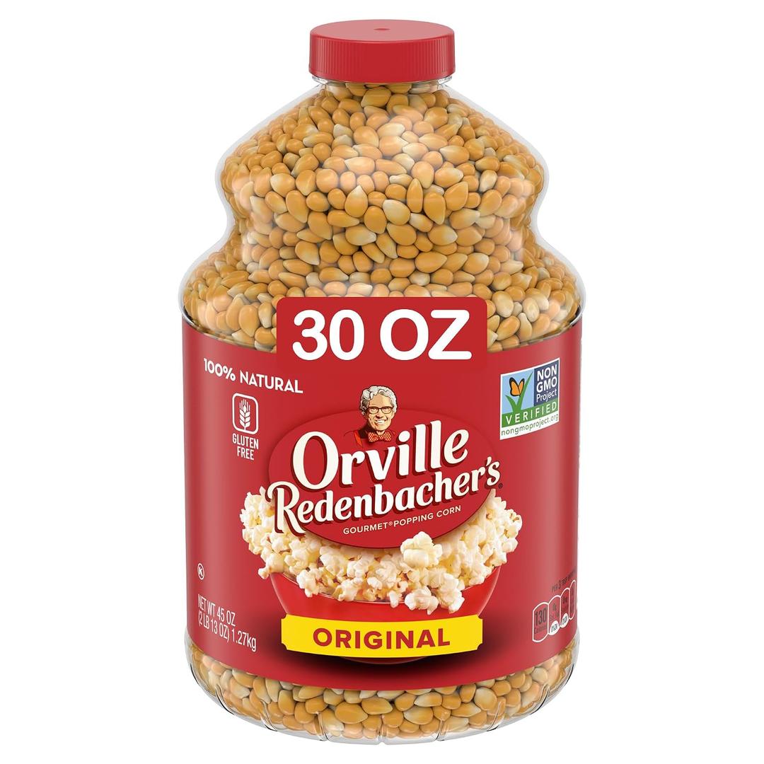 Orville Redenbacher's Gourmet Popcorn Kernels, Original Yellow, 4g Fiber Per Serving, 30 oz. (EXP 08/17/26)