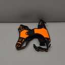 Eagloo Dog Harness Medium Sized Dog, No Pull Service Vest with Reflective Strips and Control Handle, Adjustable and Comfortable for Walking, No Choke Pet Harness with 2 Metal Rings, Orange, M