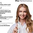Aquasonic Duo Series PRO Ultra-Whitening Electric Toothbrush Set 5 Modes & Smart Timers Premium Travel Cases & 10 Proflex Brush Heads ADA Accepted Toothbrushes