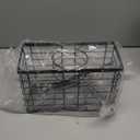 HEALLILY Hair Styling Tools Storage Basket Over Door Organizer for Bathroom Hair Dryer Iron and Beauty Tools No Drilling Required Space-Saving Design for Home Use