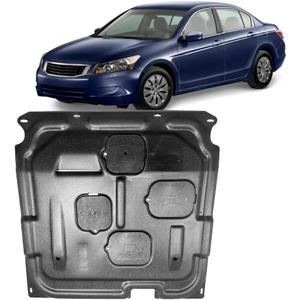 Mud Flaps Engine Guards for Honda Accord 2008 2009 2010 2011 2012 Sedan 4 Door &2.4L Front Engine Splash Shield Guards Suitable for Generation 8th Accord Under Engine Cover Replace Original One, Black