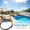 JaGely 190003 Pool Filter Tension Control Clamp Kit Compatible with Pentair, Fns Plus, Clean and Clear Plus with 194997 Machined Nut Replacement and 53108900 Spring Barrel Nut Part for Pool Spa Filter