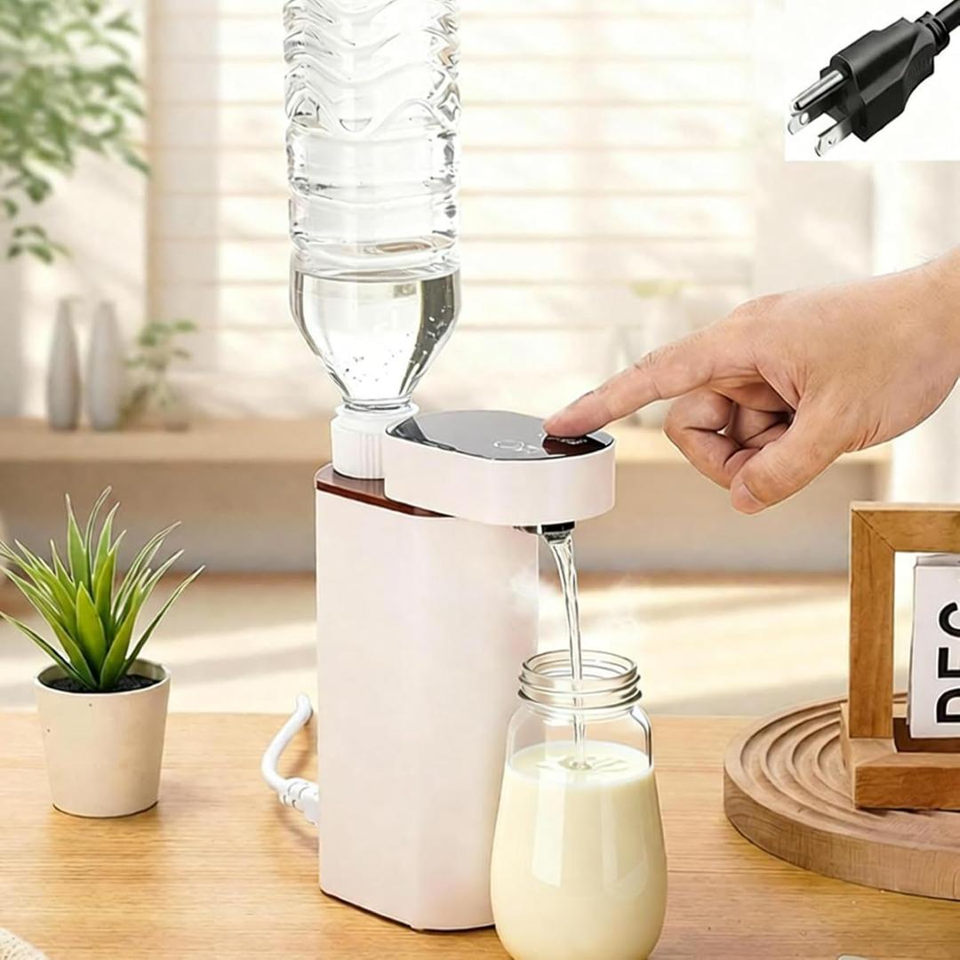Instant Hot Water Dispenser Mini Portable Water Heater 2000W 3 Seconds Fast Heating Milk Tea Coffee 5 temperatures for Home Kitchen Hotel Office Camping Travel Hiking (White)