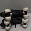 jessie Womens Roller Skates Water Ripple High-top Four-Wheel Roller Skates Shiny Roller Skates for Adult Youth Boys Girls Outdoor with Shoes Bag (Black ripple flash,US:10), Size 44